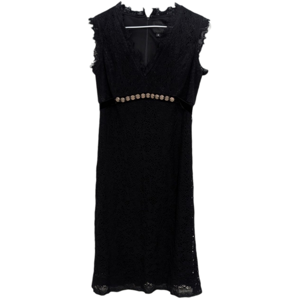Anne Sui  Black Lace Dress 6